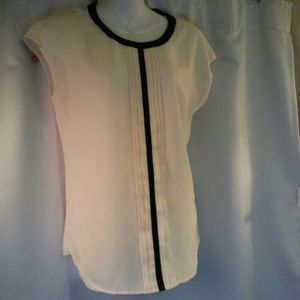 Willi Smith Off white & Black Blouse, M